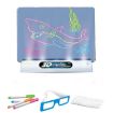 3D Fluorescent Drawing Board Space Version - Children's Magic Luminous Graffiti Puzzle - 1