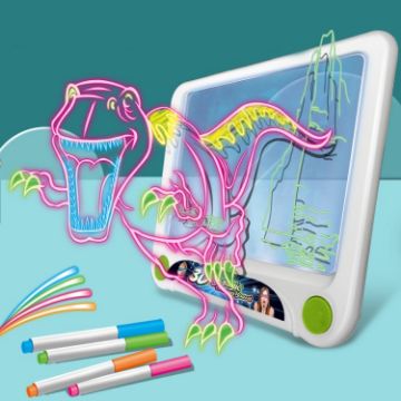 3D Fluorescent Drawing Board Ocean Version - Children's Magic Luminous Graffiti Puzzle - 1