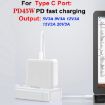 GAN 65W PD45W Dual Type-C+QC3.0 USB Laptop Adapter EU/US/AU/UK Plug - 3