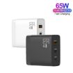 GAN 65W PD45W Dual Type-C+QC3.0 USB Laptop Adapter EU + US Plug - 3