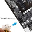 8 Pin Male to 4 Pin Female Power Cable, 18.5cm Length - 3