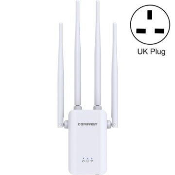 Comfast CF-WR304S 300M 4 Antenna Wireless Repeater UK Plug - 1