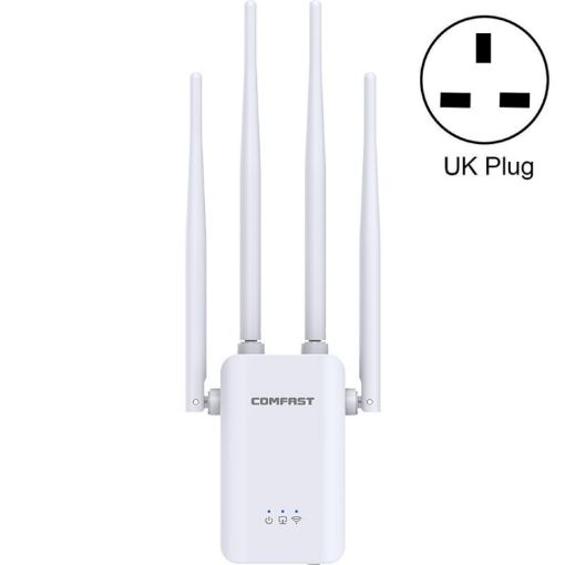Comfast CF-WR304S 300M 4 Antenna Wireless Repeater UK Plug - 1
