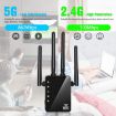 1200Mbps WiFi Range Extender Repeater EU Plug Black - 6