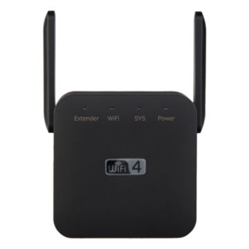 Picture of 2.4G 300M Wi-Fi Amplifier Long Range WiFi Repeater Wireless Signal Booster UK Plug Black