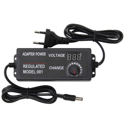 AC to DC Adjustable Voltage Power Adapter - 3-24V-2A - Universal Power Supply - 1
