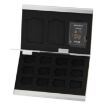 Memory Card Aluminum Case Box for 3 SD + 12 TF Cards - Silver - 1