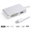 USB C to HDMI VGA DVI Adapter Cable for Laptop Apple Macbook - 1