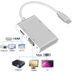 USB C to HDMI VGA DVI Adapter Cable for Laptop Apple Macbook - 3