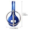 Carbon Fiber Hood Lock Car Cover Pull-type Engine Lock Pins (Blue) - 3