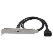 50cm USB-C to USB 3.0 Motherboard Expansion Cable - 2