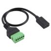 USB-C Female to 5 Pin Pluggable Terminals Solderless Adapter Cable - 2