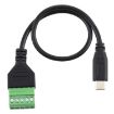 USB-C Male to 5 Pin Pluggable Terminals Solderless Adapter Cable - 3