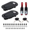 Car Modified Hood Lock Racing Car Cover Lock with Keys - 5