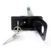 Adjustable Black Paddle Entry Door Latch & Keys - Trailer/Yacht/Truck - 2