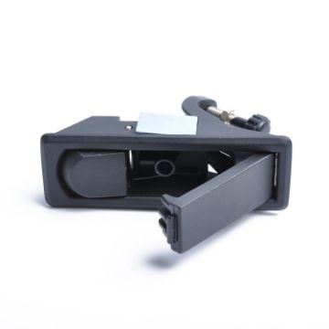 Black Zinc Alloy Adjustable Lever Compression Latch for RV/Trailer - 1