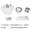 Nickel Press Type Drawer Cabinet Catch Latch - RV/Yacht/Furniture - 6