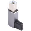 USB-C Female to USB 2.0 B MIDI Male Adapter - Grey - 1