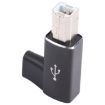 USB-C Female to USB 2.0 B MIDI Male Adapter - Black - 2