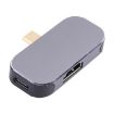 3-in-1 USB-C Male to Dual USB-C + 4K HDMI Adapter - 4