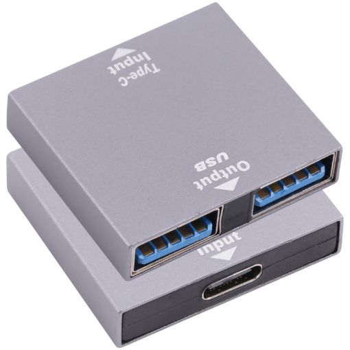 USB-C/Type-C Female to USB Female Converter - 1 to 2 Splitter - 1
