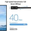USB-C Male to USB-C Male Cable for Thunderbolt 4, 1m - Black - 4