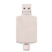 8 In 1 Type-C/USB-C + 8 Pin + Dual USB + SD + TF + Micro Card + OTG Adapter - 4