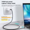 25cm USB-C Male to Female Extension Cable - 10Gbps Data Transfer - 3