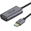 QGeeM USB 3.0 to VGA Video Converter - Silver Gray - 1