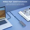 USB4.0 40Gbps Type-C Extension Cable 0.3m - Male to Female - 3