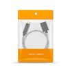 0.3m Type-C/USB-C Male to Female Extension Cable - Black - 8
