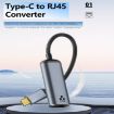 Type-C to RJ45 Ethernet Adapter - 2500Mbps Speed - 6