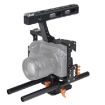 YELANGU Video Camera Cage Stabilizer for Panasonic Lumix DMC-GH4/Sony A7 - Orange - 1