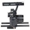 YELANGU Video Camera Cage Stabilizer for Panasonic Lumix DMC-GH4/Sony A7 - Orange - 3