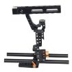 YELANGU Video Camera Cage Stabilizer for Panasonic Lumix DMC-GH4/Sony A7 - Orange - 5