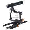 YELANGU Video Camera Cage Stabilizer for Panasonic Lumix DMC-GH4/Sony A7 - Orange - 6