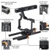 YELANGU Video Camera Cage Stabilizer for Panasonic Lumix DMC-GH4/Sony A7 - Orange - 7