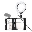 PULUZ 2 in 1 Vlogging Live Broadcast Smartphone Video Rig + LED Selfie Light Kit - 2
