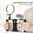 PULUZ 2 in 1 Vlogging Live Broadcast Smartphone Video Rig + LED Selfie Light Kit - 5