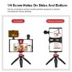 PULUZ 4 in 1 Vlogging LED Selfie Light Kit with Microphone - Red - 6