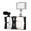 PULUZ 2 in 1 Smartphone Video Rig + Microphone Kit (Red) - 2