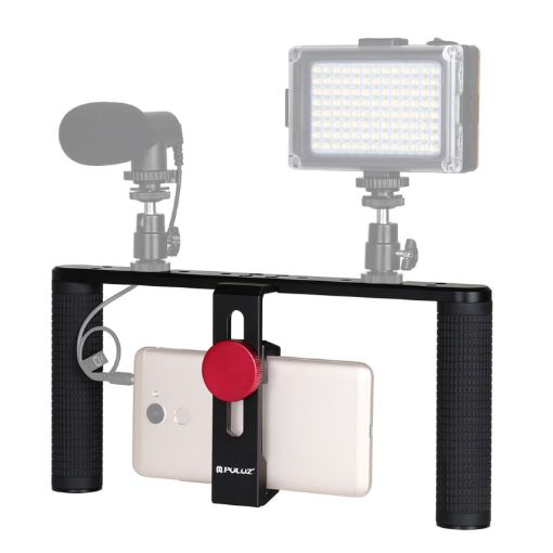 PULUZ Smartphone Video Rig Stabilizer - Aluminum Bracket for Vlogging - 1