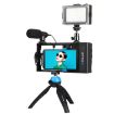 PULUZ 4 in 1 Bluetooth Vlogging Kit with LED Light, Microphone, Tripod for iPhone - 1