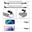 PULUZ 4 in 1 Bluetooth Vlogging Kit with LED Light, Microphone, Tripod for iPhone - 5