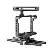 YELANGU C18 Video Camera Cage Stabilizer for Panasonic Lumix - Black - 4
