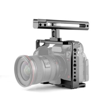 YELANGU C18 Video Camera Cage Stabilizer for Panasonic Lumix - Black - 1