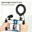 PULUZ 4-in-1 Vlogging Kit with RGBW Ring LED Selfie Light - Blue - 5