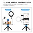PULUZ 4-in-1 Vlogging Kit with RGBW Ring LED Selfie Light - Blue - 6