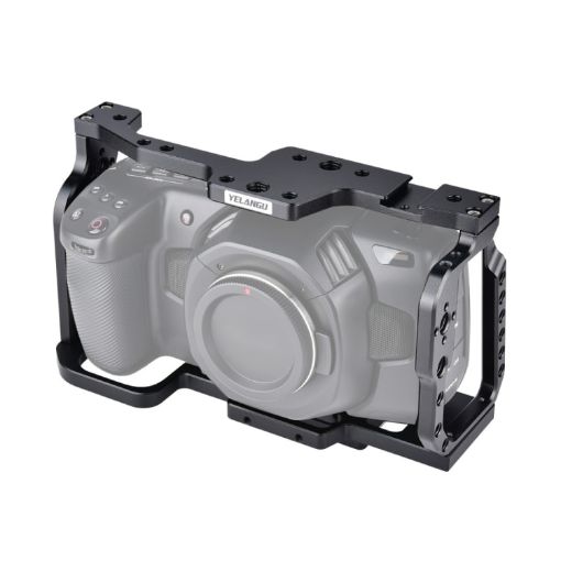 YELANGU C9 Video Camera Cage Stabilizer for DJI BMPCC 4K - Black - 1