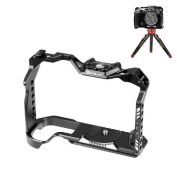 Canon EOS R7 PULUZ Metal Camera Cage Stabilizer Rig - Black - 1